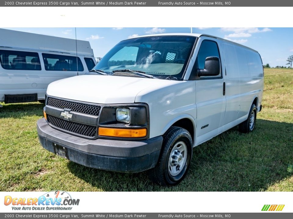 2003 Chevrolet Express 3500 Cargo Van Summit White / Medium Dark Pewter Photo #10