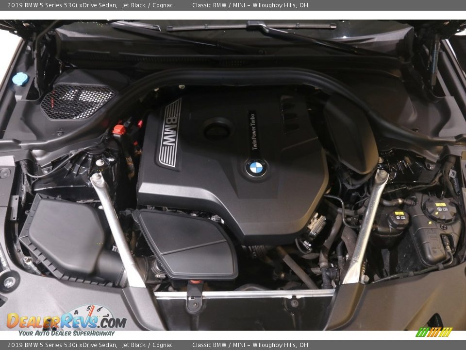 2019 BMW 5 Series 530i xDrive Sedan Jet Black / Cognac Photo #22