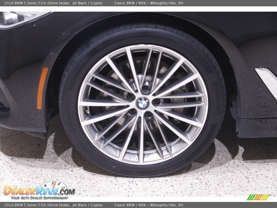 2019 BMW 5 Series 530i xDrive Sedan Jet Black / Cognac Photo #23