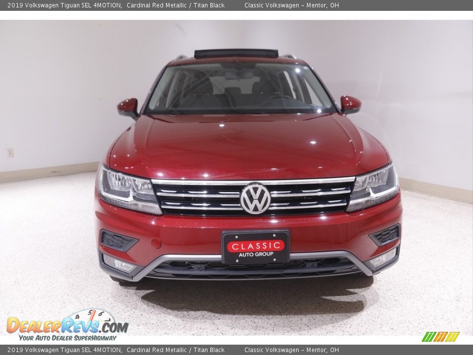 2019 Volkswagen Tiguan SEL 4MOTION Cardinal Red Metallic / Titan Black Photo #2