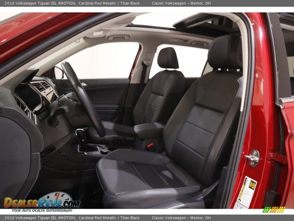 2019 Volkswagen Tiguan SEL 4MOTION Cardinal Red Metallic / Titan Black Photo #5