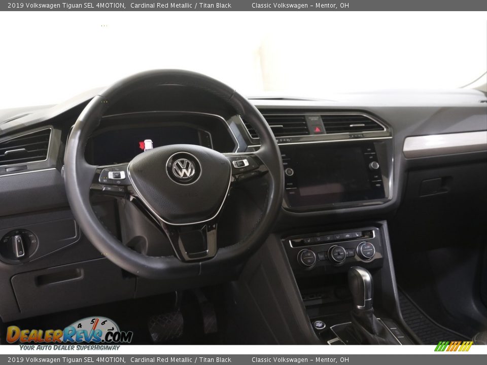 2019 Volkswagen Tiguan SEL 4MOTION Cardinal Red Metallic / Titan Black Photo #6