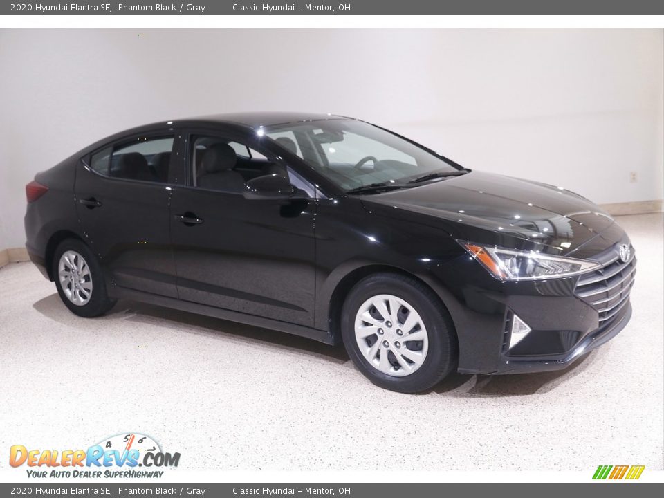 2020 Hyundai Elantra SE Phantom Black / Gray Photo #1