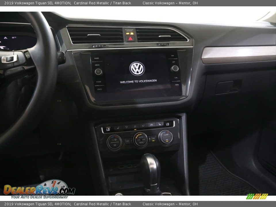 2019 Volkswagen Tiguan SEL 4MOTION Cardinal Red Metallic / Titan Black Photo #9