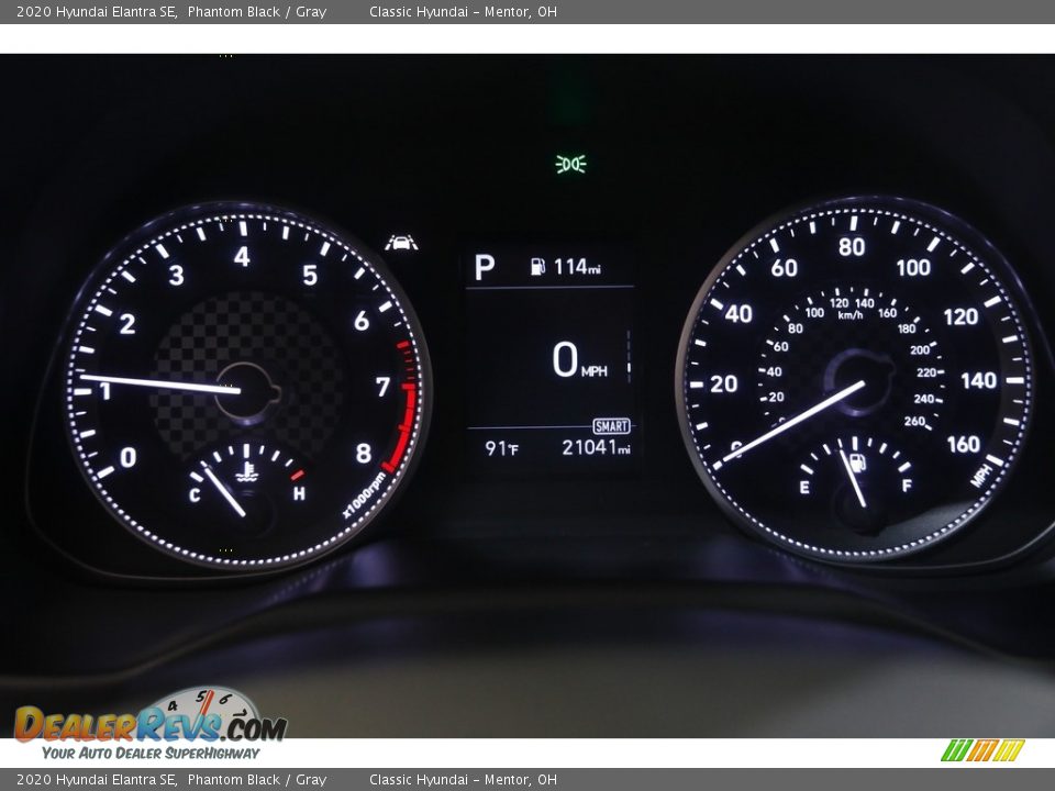 2020 Hyundai Elantra SE Phantom Black / Gray Photo #8