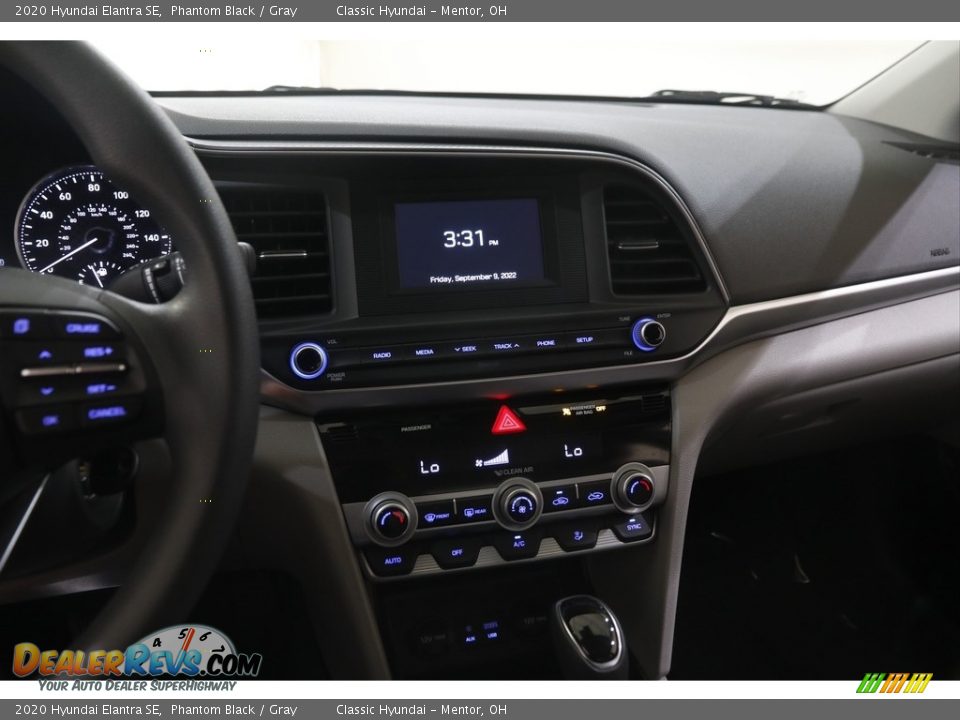 2020 Hyundai Elantra SE Phantom Black / Gray Photo #9