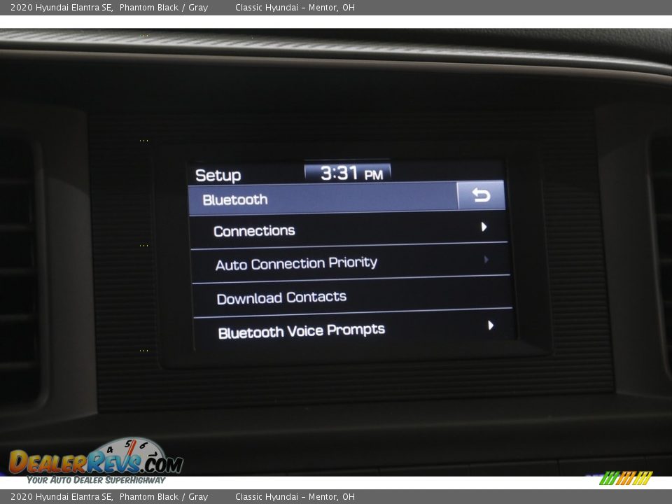 2020 Hyundai Elantra SE Phantom Black / Gray Photo #11
