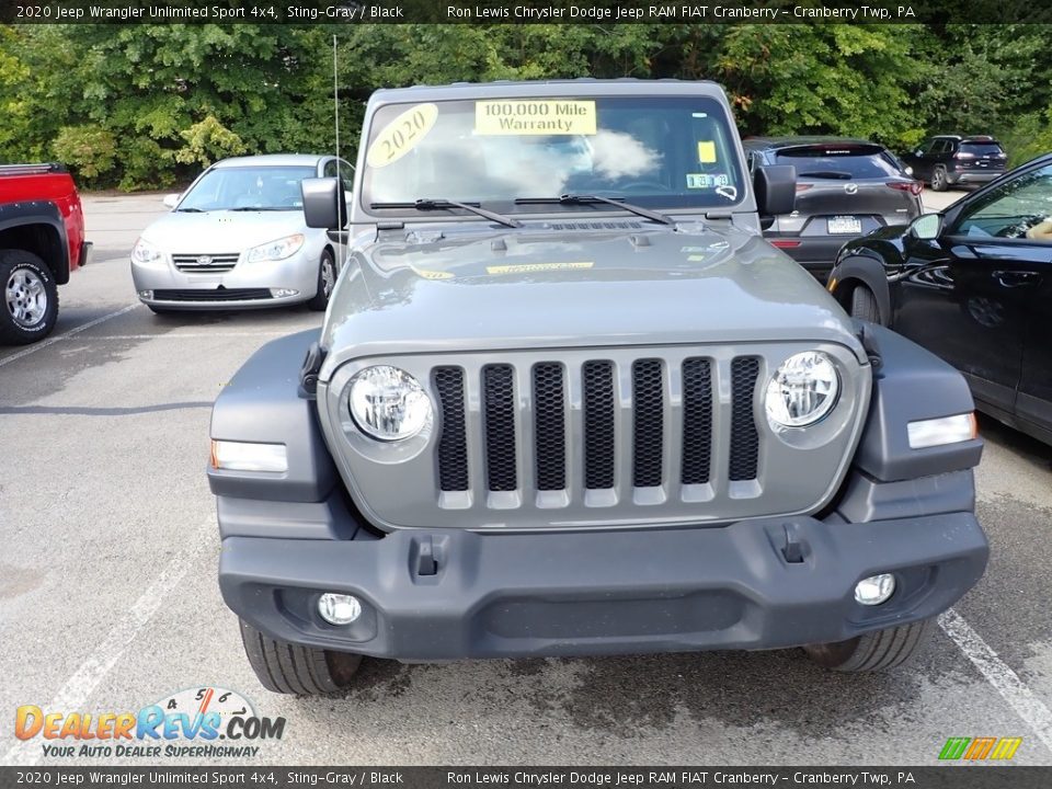 2020 Jeep Wrangler Unlimited Sport 4x4 Sting-Gray / Black Photo #2