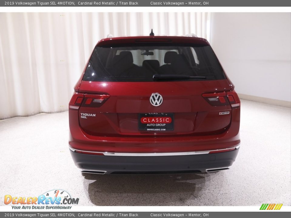 2019 Volkswagen Tiguan SEL 4MOTION Cardinal Red Metallic / Titan Black Photo #18