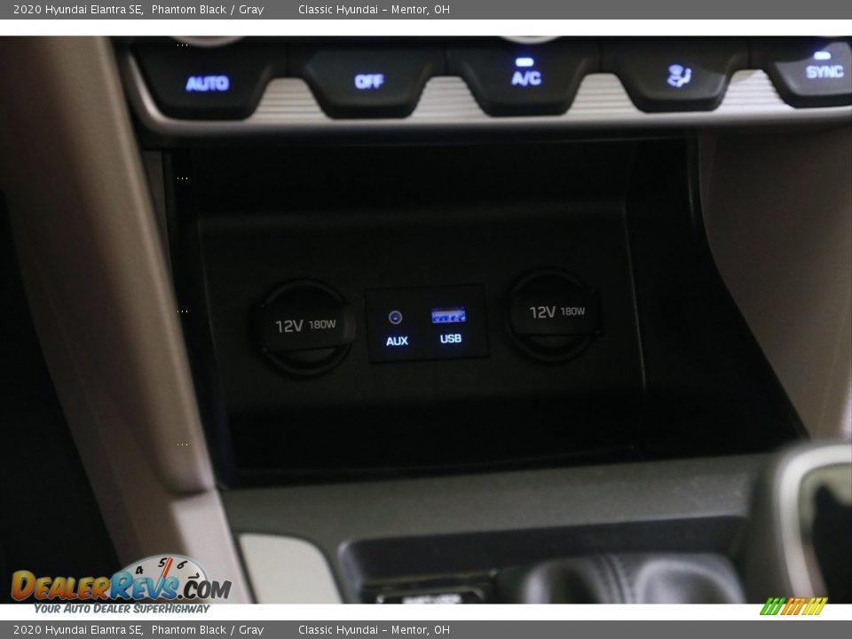 2020 Hyundai Elantra SE Phantom Black / Gray Photo #13