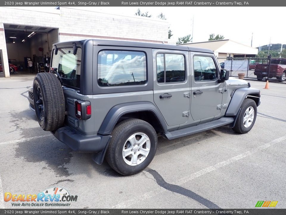 2020 Jeep Wrangler Unlimited Sport 4x4 Sting-Gray / Black Photo #4