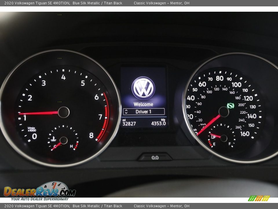 2020 Volkswagen Tiguan SE 4MOTION Blue Silk Metallic / Titan Black Photo #8