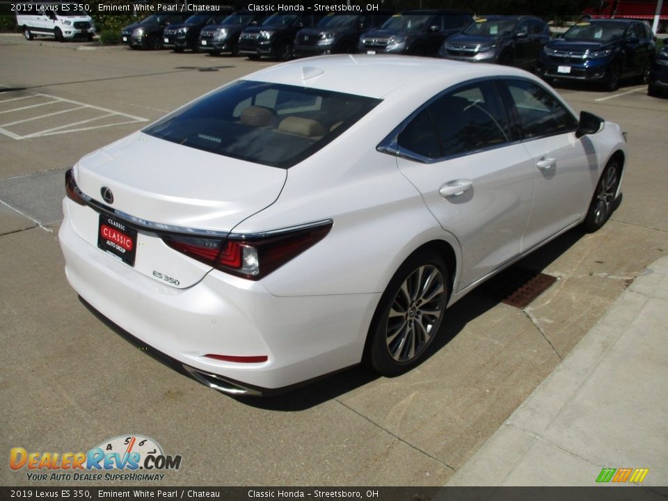 2019 Lexus ES 350 Eminent White Pearl / Chateau Photo #7