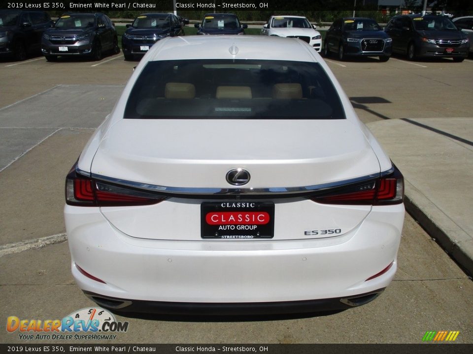 2019 Lexus ES 350 Eminent White Pearl / Chateau Photo #8