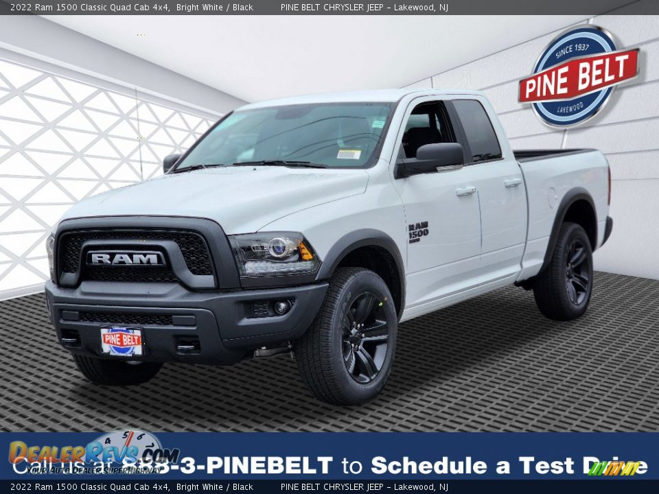 2022 Ram 1500 Classic Quad Cab 4x4 Bright White / Black Photo #1