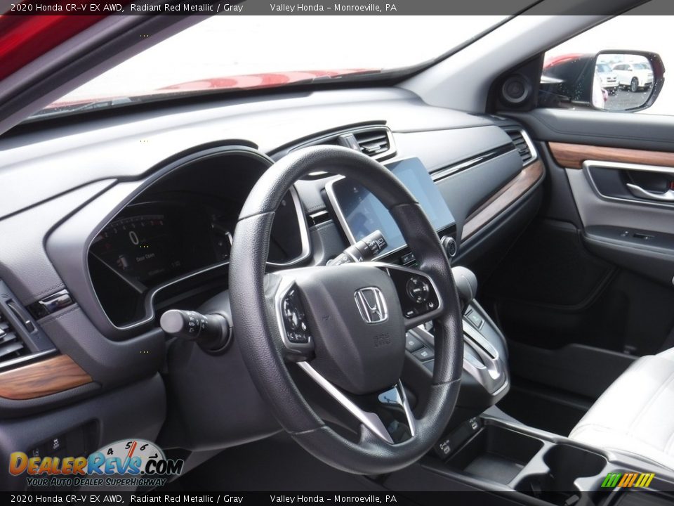 2020 Honda CR-V EX AWD Radiant Red Metallic / Gray Photo #13