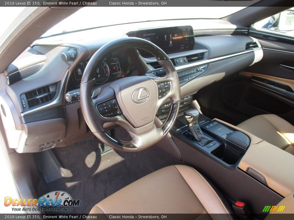 2019 Lexus ES 350 Eminent White Pearl / Chateau Photo #28