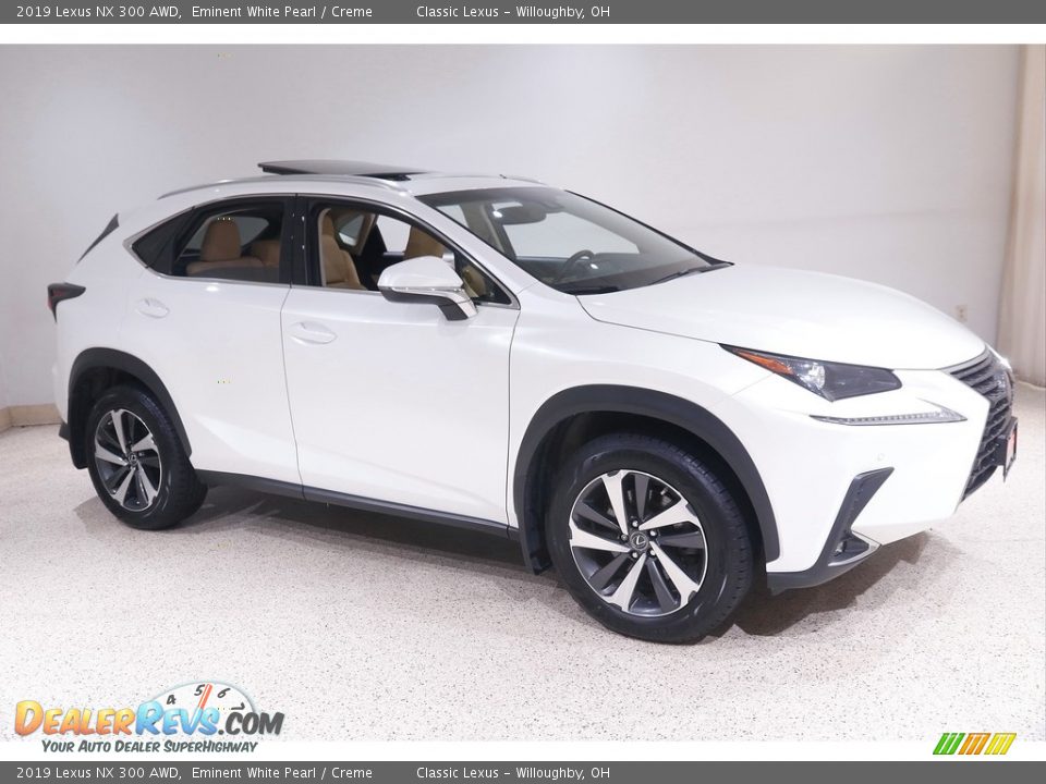 2019 Lexus NX 300 AWD Eminent White Pearl / Creme Photo #1