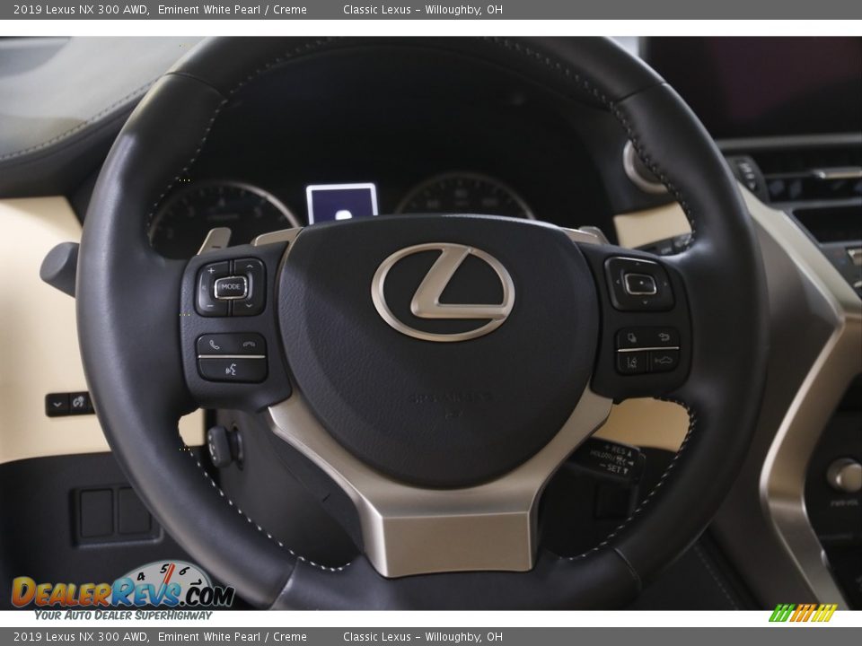 2019 Lexus NX 300 AWD Eminent White Pearl / Creme Photo #7