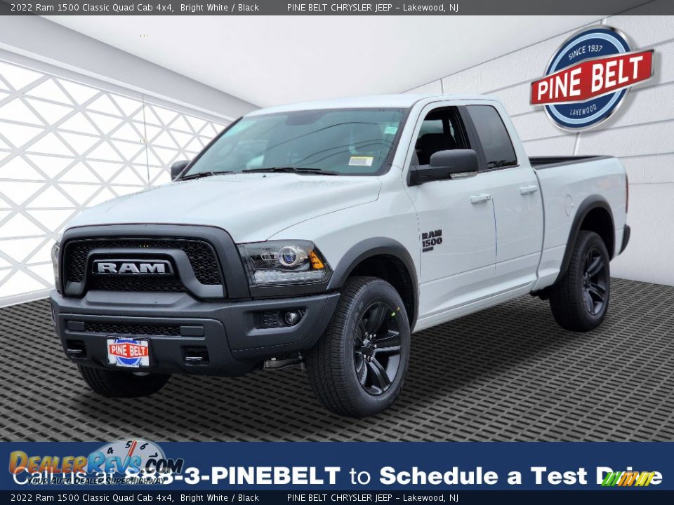 2022 Ram 1500 Classic Quad Cab 4x4 Bright White / Black Photo #1