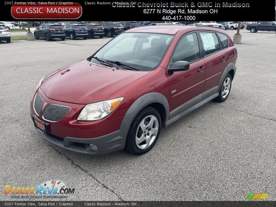 2007 Pontiac Vibe Salsa Red / Graphite Photo #1