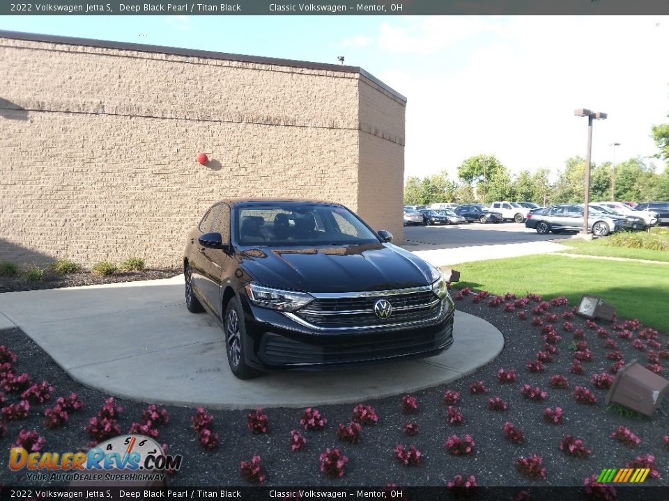 2022 Volkswagen Jetta S Deep Black Pearl / Titan Black Photo #1