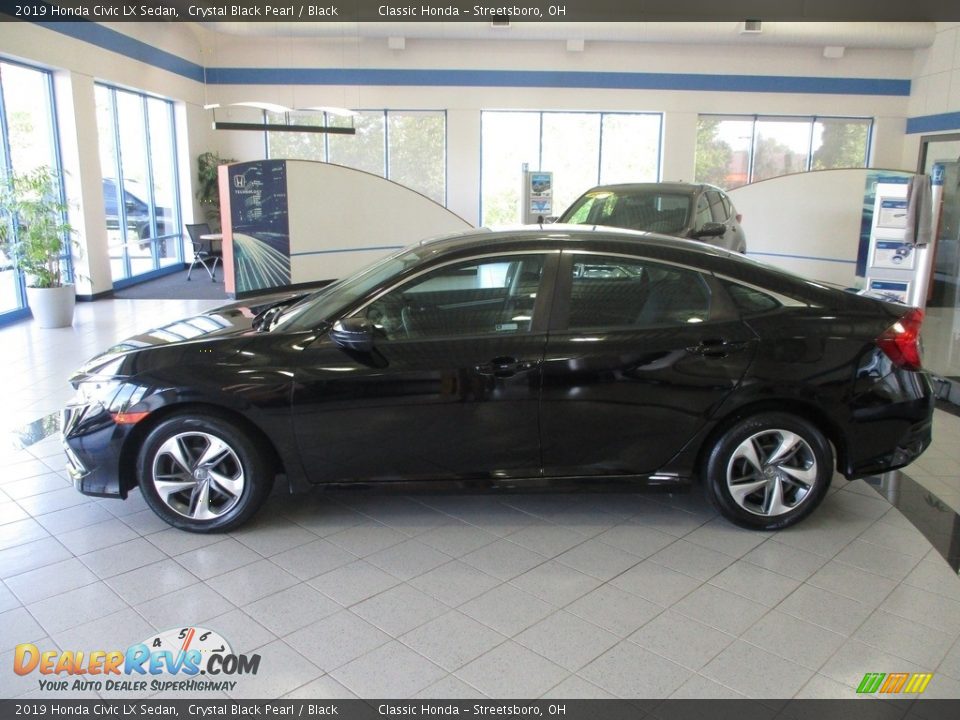 Crystal Black Pearl 2019 Honda Civic LX Sedan Photo #10