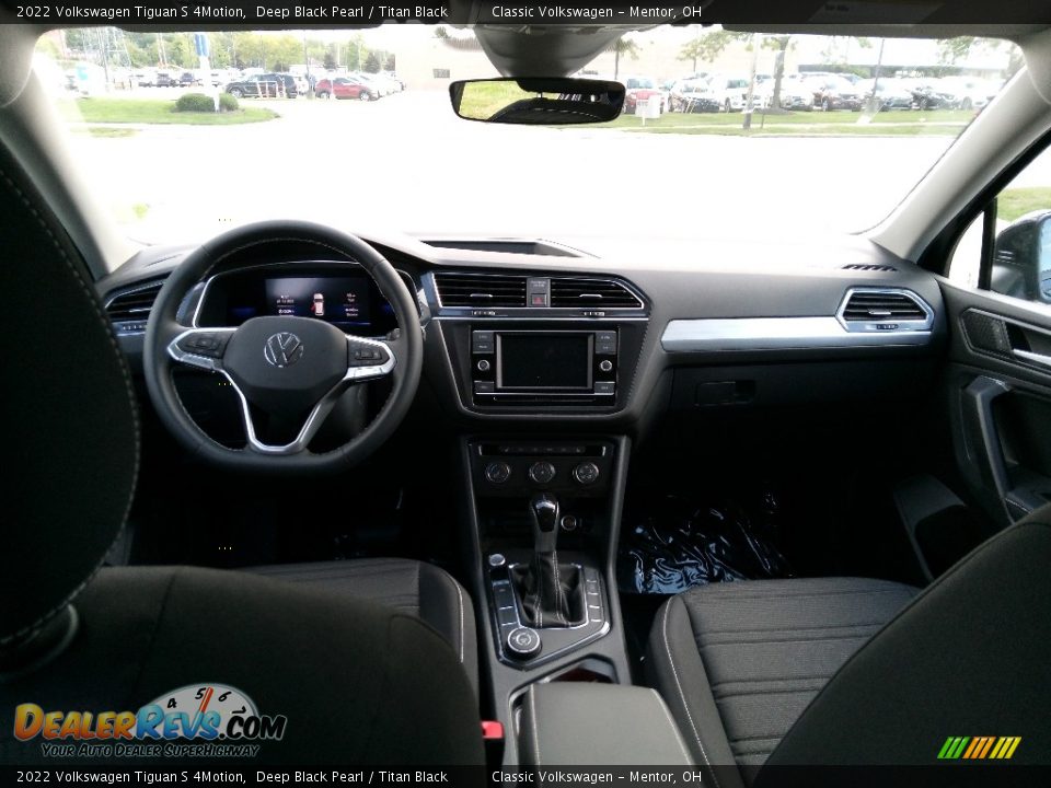 2022 Volkswagen Tiguan S 4Motion Deep Black Pearl / Titan Black Photo #2