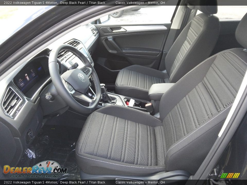 2022 Volkswagen Tiguan S 4Motion Deep Black Pearl / Titan Black Photo #3