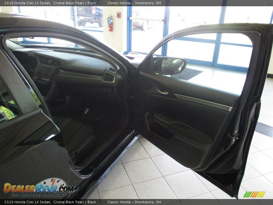 2019 Honda Civic LX Sedan Crystal Black Pearl / Black Photo #16