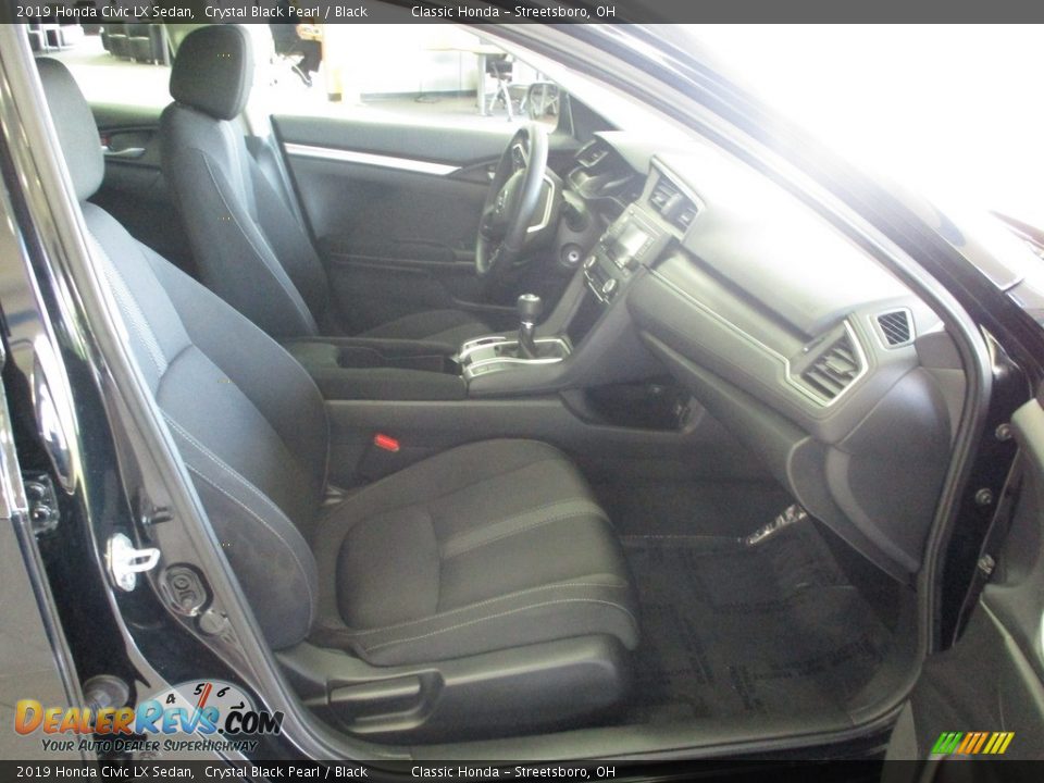 2019 Honda Civic LX Sedan Crystal Black Pearl / Black Photo #17