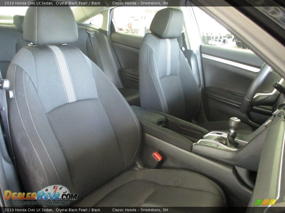 2019 Honda Civic LX Sedan Crystal Black Pearl / Black Photo #18