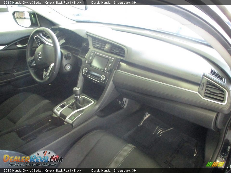 2019 Honda Civic LX Sedan Crystal Black Pearl / Black Photo #19