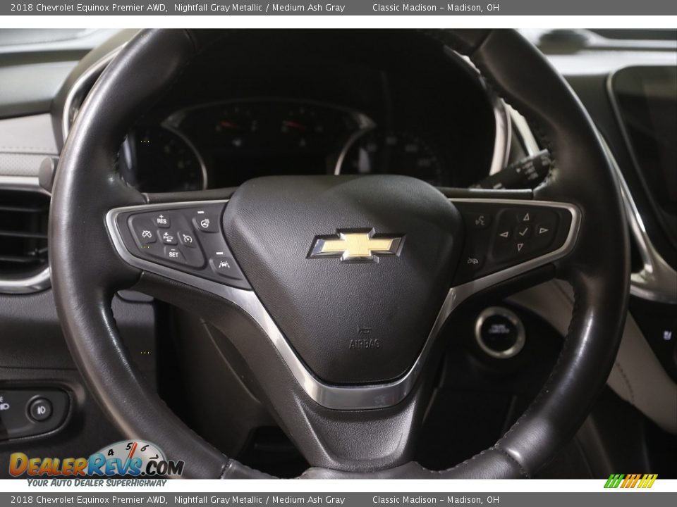 2018 Chevrolet Equinox Premier AWD Nightfall Gray Metallic / Medium Ash Gray Photo #7