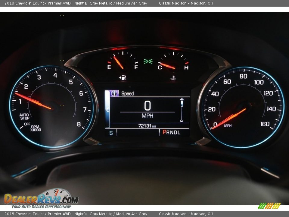 2018 Chevrolet Equinox Premier AWD Nightfall Gray Metallic / Medium Ash Gray Photo #8