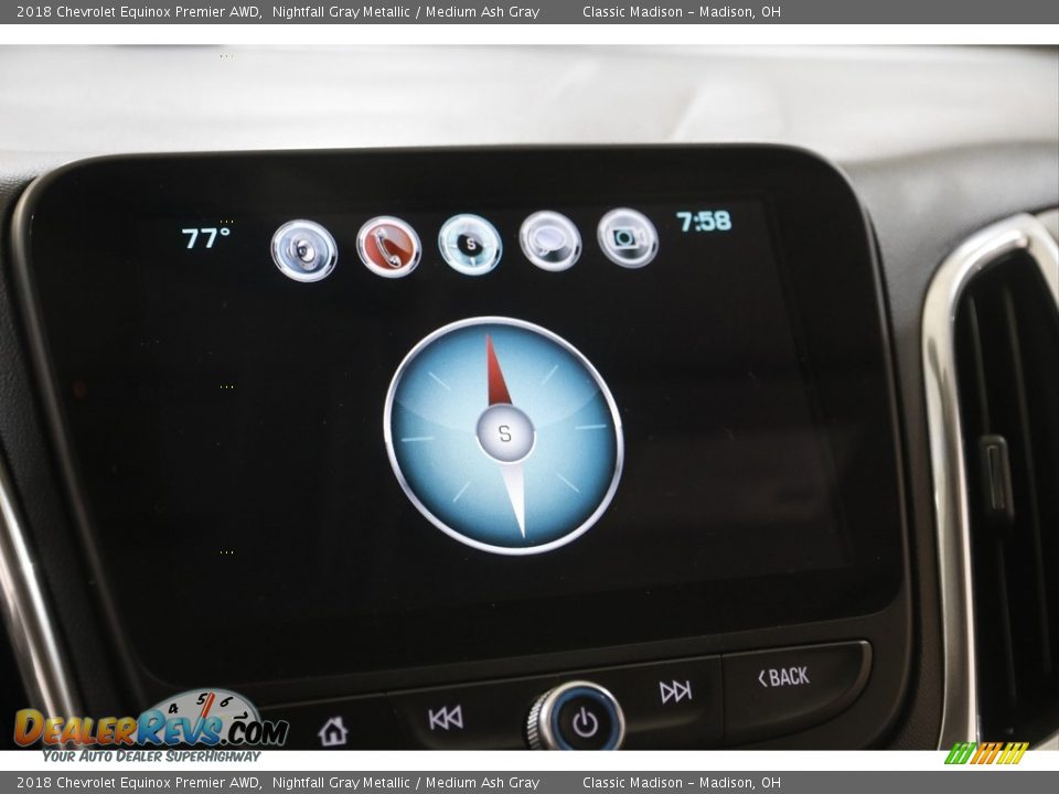 2018 Chevrolet Equinox Premier AWD Nightfall Gray Metallic / Medium Ash Gray Photo #12