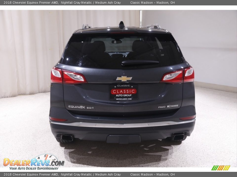 2018 Chevrolet Equinox Premier AWD Nightfall Gray Metallic / Medium Ash Gray Photo #19