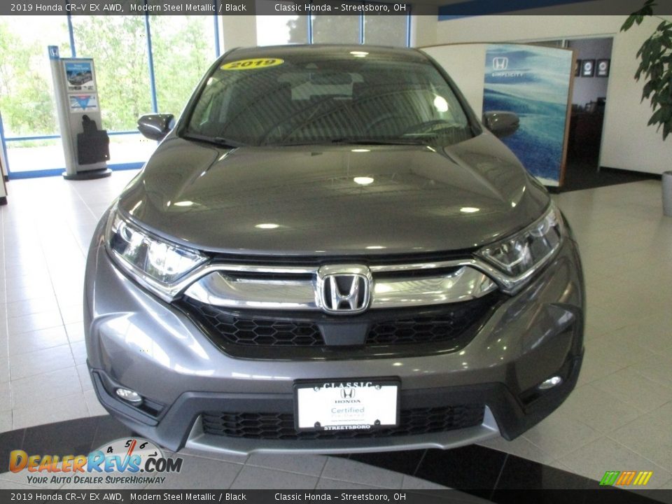 2019 Honda CR-V EX AWD Modern Steel Metallic / Black Photo #2