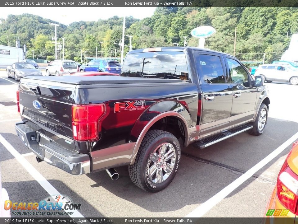 2019 Ford F150 Lariat SuperCrew 4x4 Agate Black / Black Photo #4