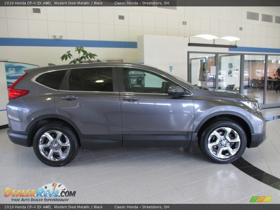 2019 Honda CR-V EX AWD Modern Steel Metallic / Black Photo #4