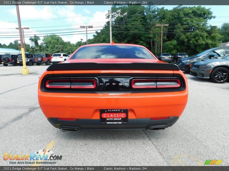 2021 Dodge Challenger R/T Scat Pack Shaker Go Mango / Black Photo #6