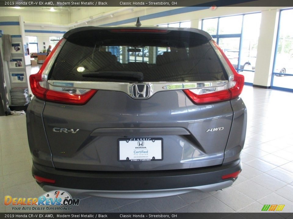 2019 Honda CR-V EX AWD Modern Steel Metallic / Black Photo #8