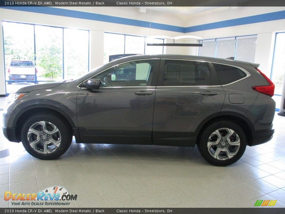 2019 Honda CR-V EX AWD Modern Steel Metallic / Black Photo #10