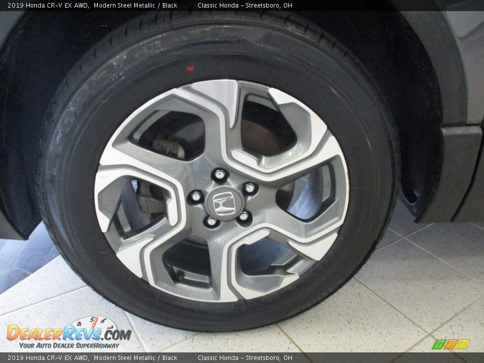 2019 Honda CR-V EX AWD Modern Steel Metallic / Black Photo #12