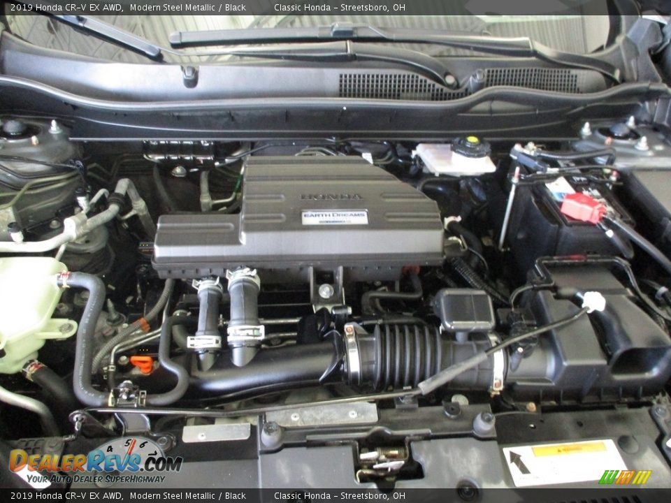 2019 Honda CR-V EX AWD Modern Steel Metallic / Black Photo #13