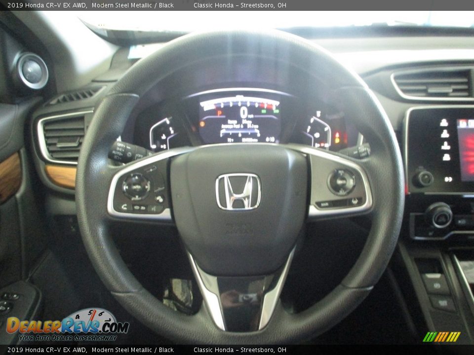 2019 Honda CR-V EX AWD Modern Steel Metallic / Black Photo #30