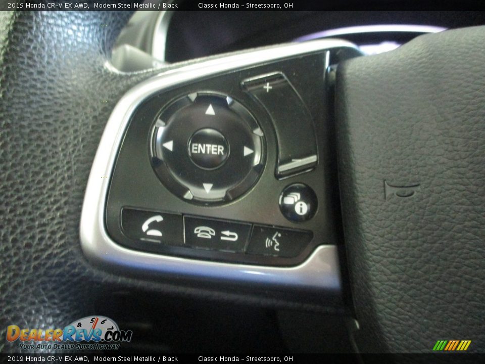 2019 Honda CR-V EX AWD Modern Steel Metallic / Black Photo #31