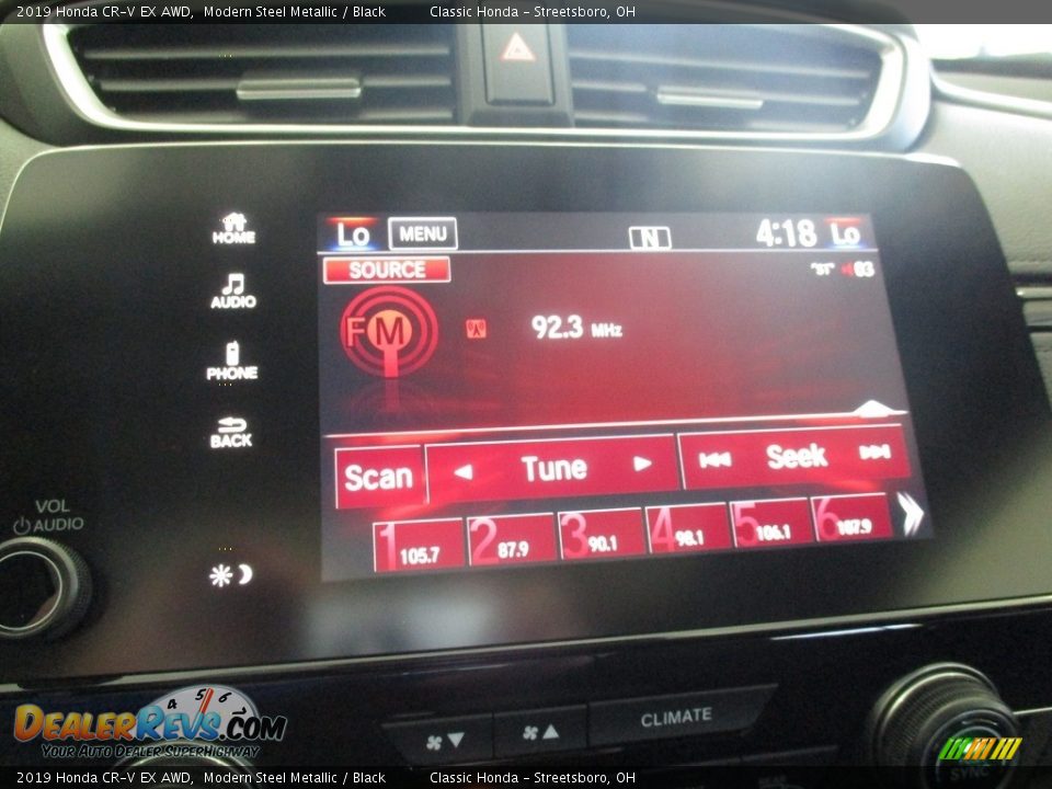 2019 Honda CR-V EX AWD Modern Steel Metallic / Black Photo #36