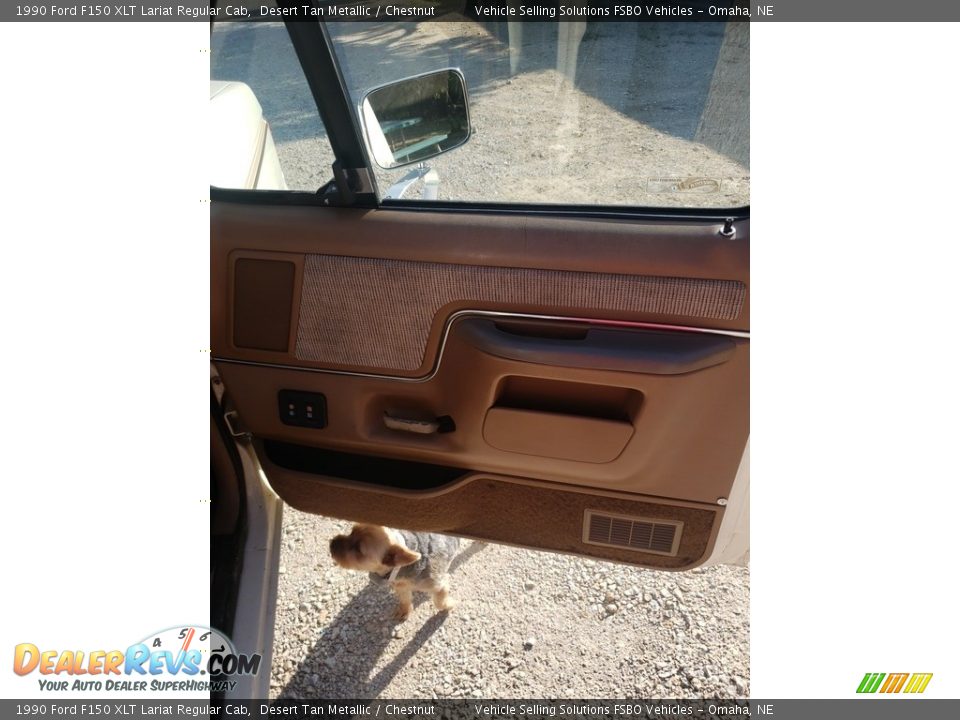 1990 Ford F150 XLT Lariat Regular Cab Desert Tan Metallic / Chestnut Photo #9