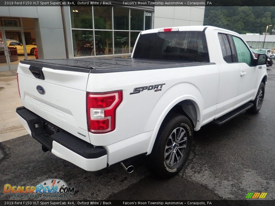 2019 Ford F150 XLT Sport SuperCab 4x4 Oxford White / Black Photo #2